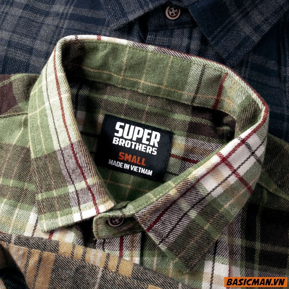 SƠ MI FLANNEL SUPER BROS 4M