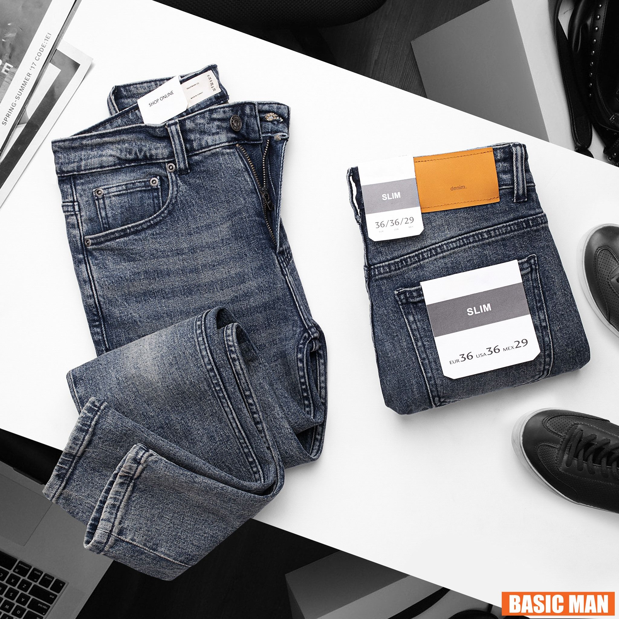 QUẦN JEAN P&B WASH 044L