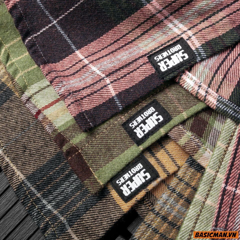 SƠ MI FLANNEL SUPER BROS 4M
