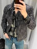 ÁO KHOÁC DẠ HỌA TIẾT KIM TUYẾN