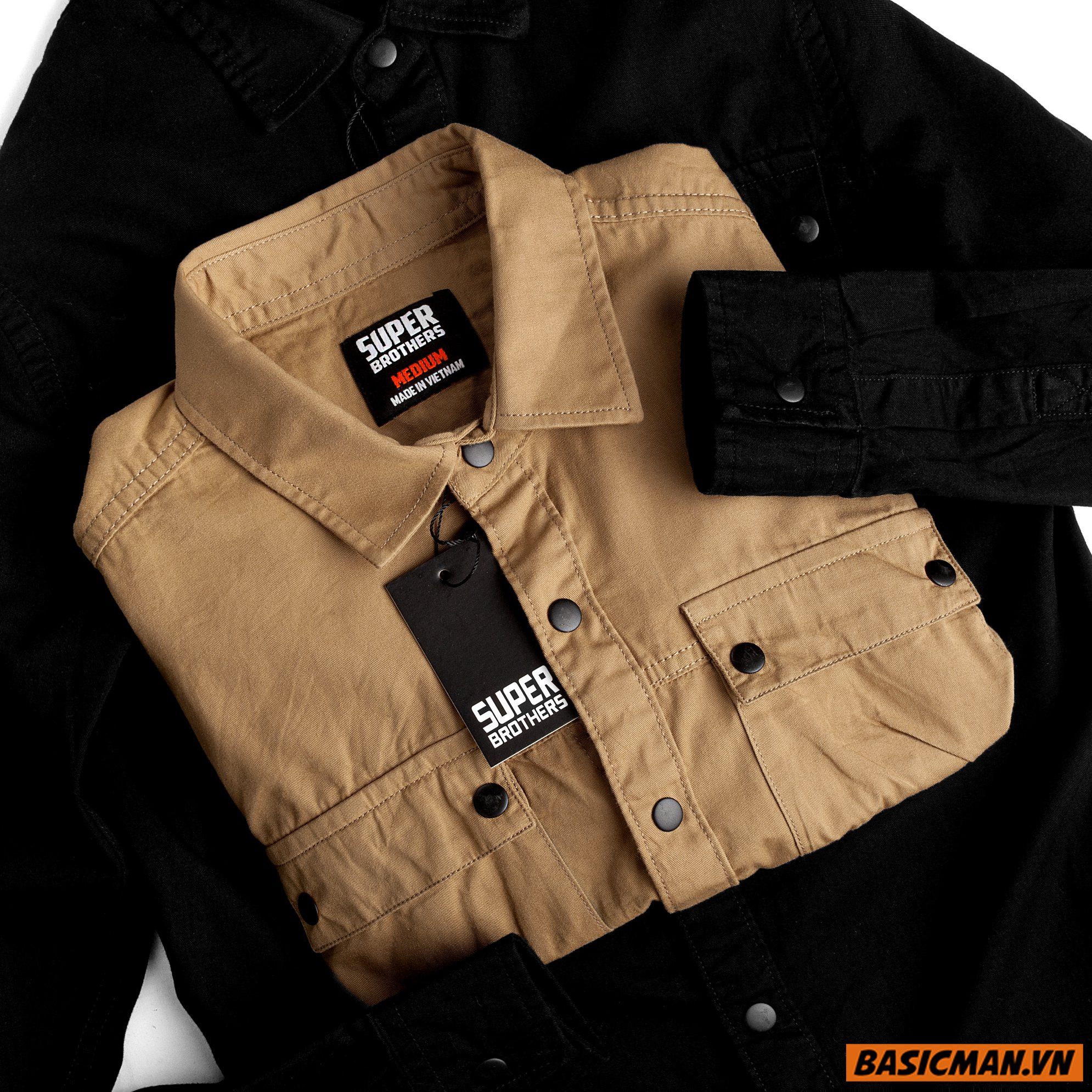 SƠ MI KHAKI SUPER BROS