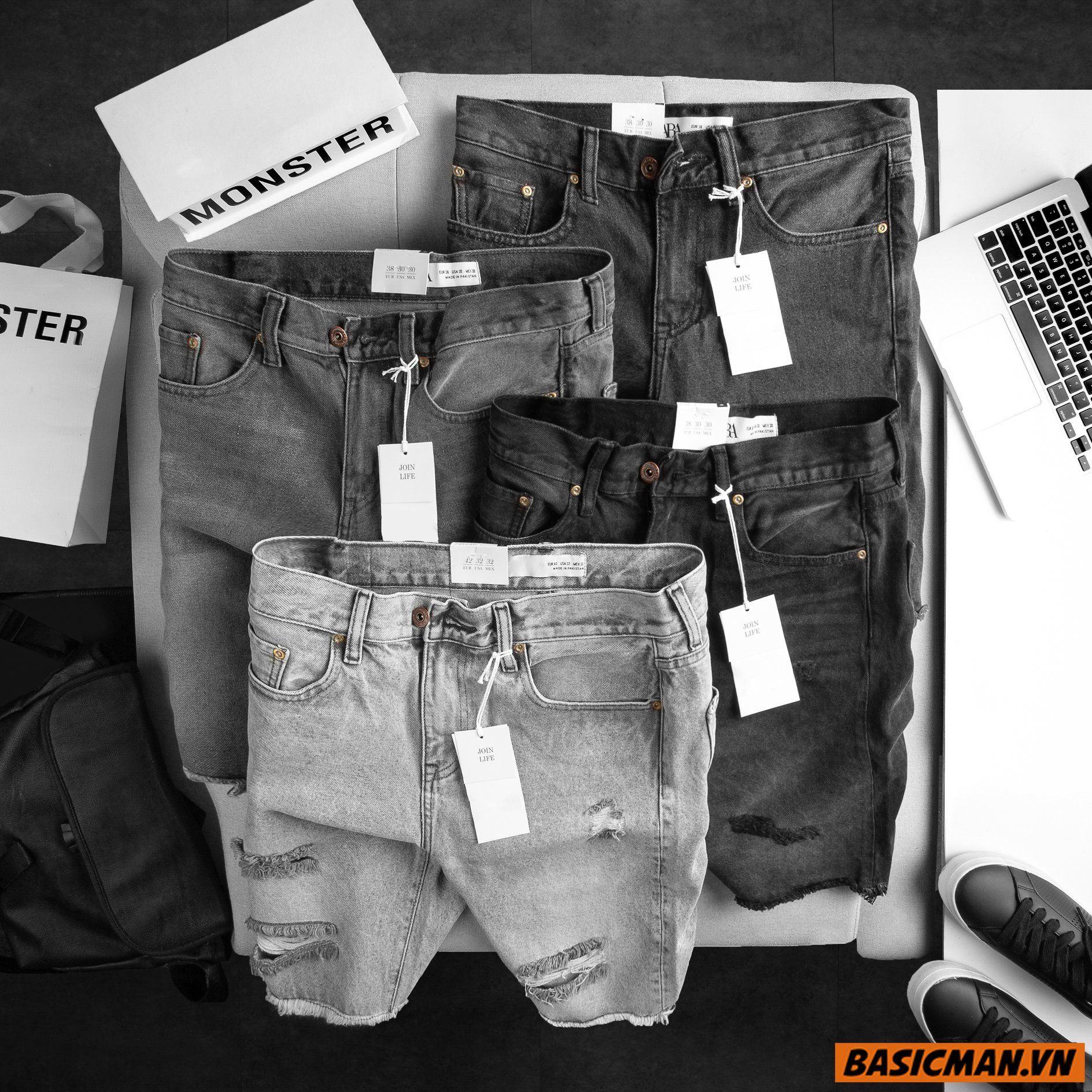 SHORT JEAN ZR WASH XÁM