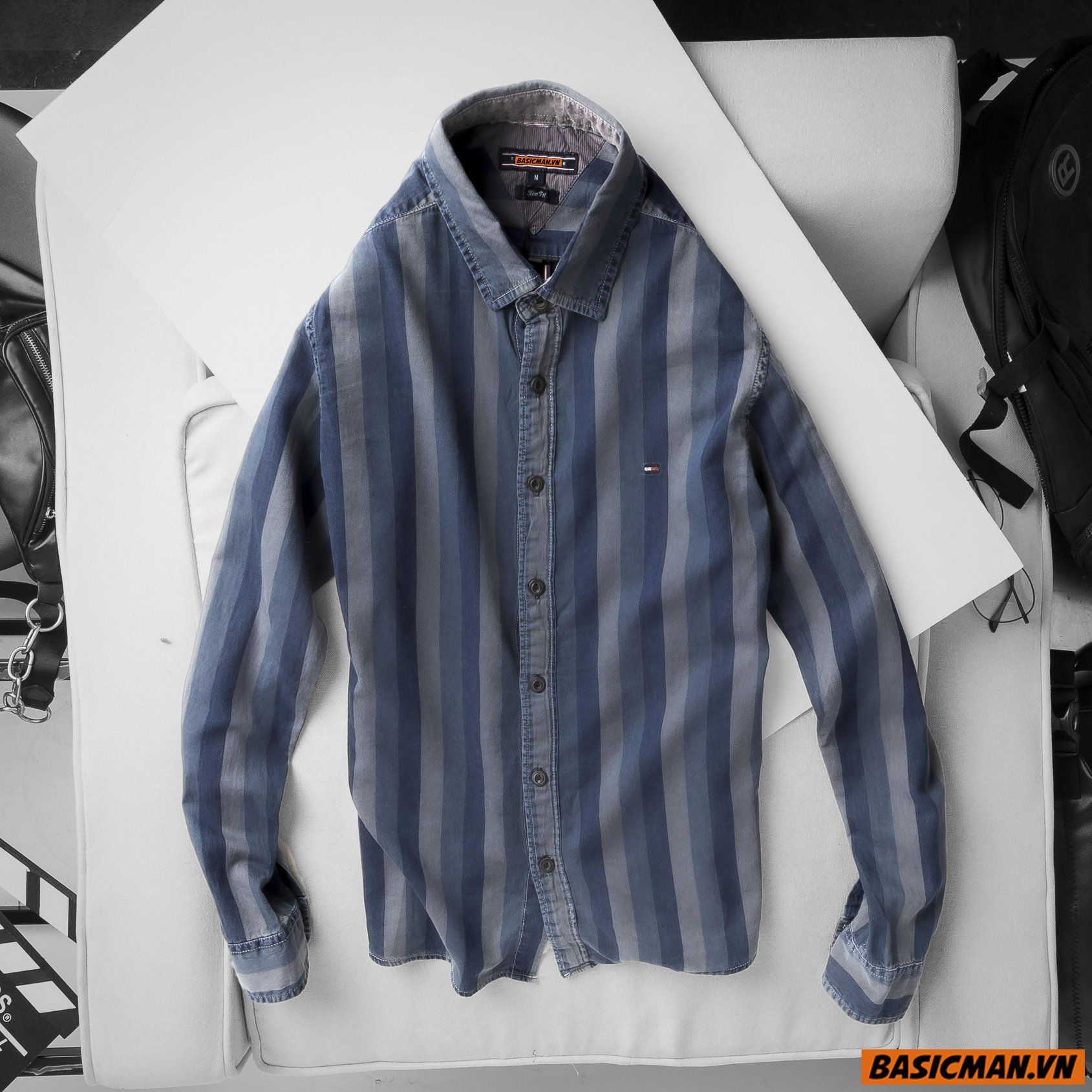 SƠ MI SỌC WASH TOMMY
