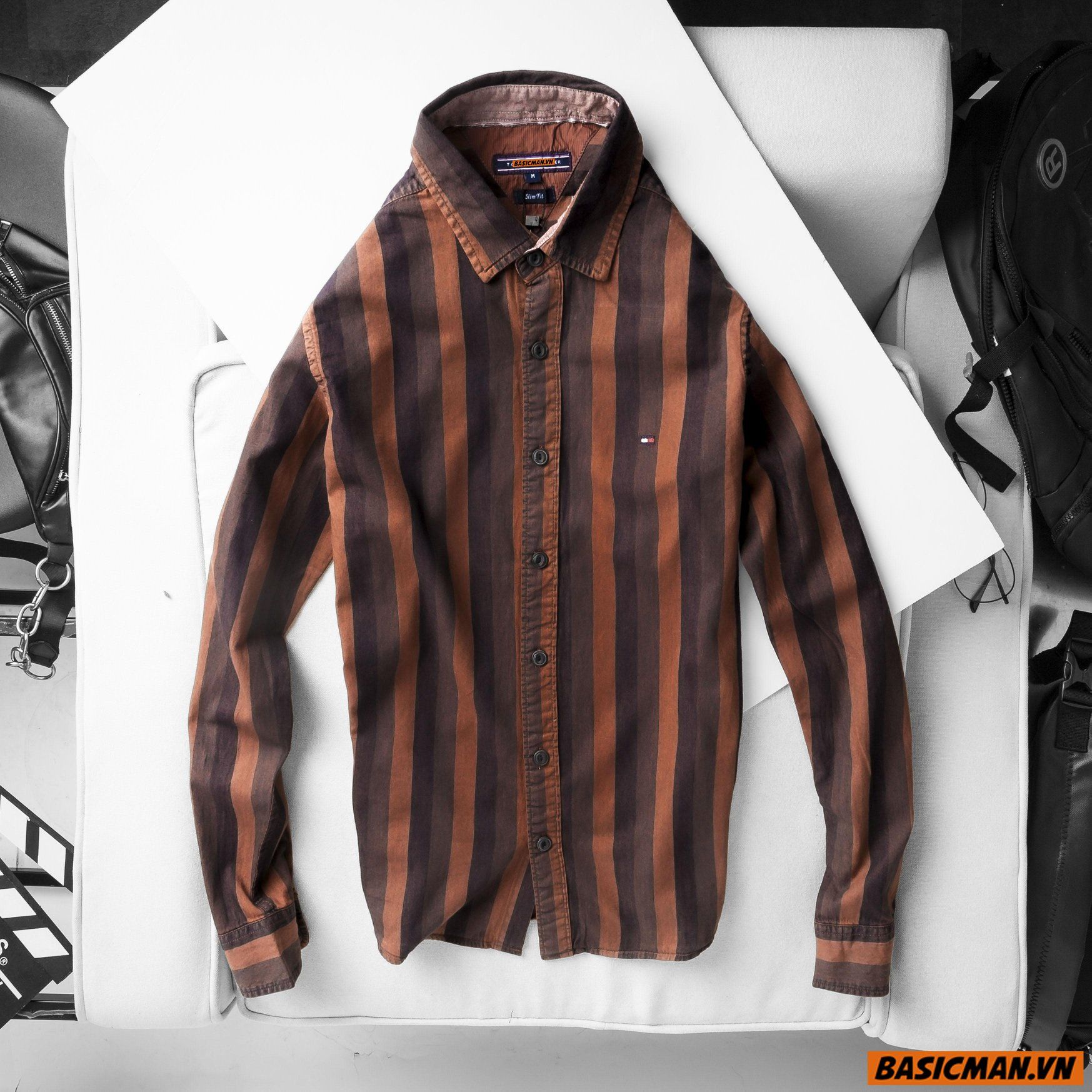 SƠ MI SỌC WASH TOMMY