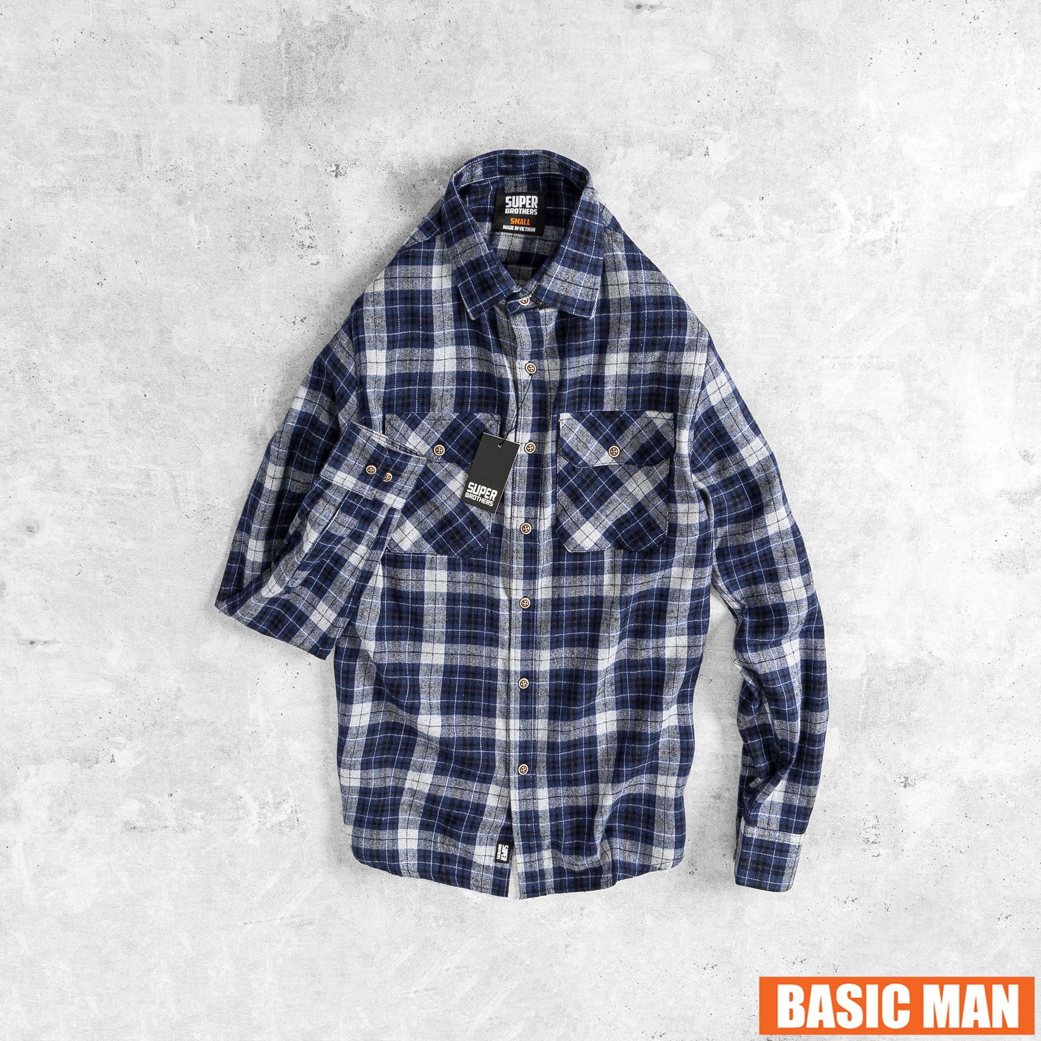 SƠ MI FLANNEL SUPER BROS XỊN
