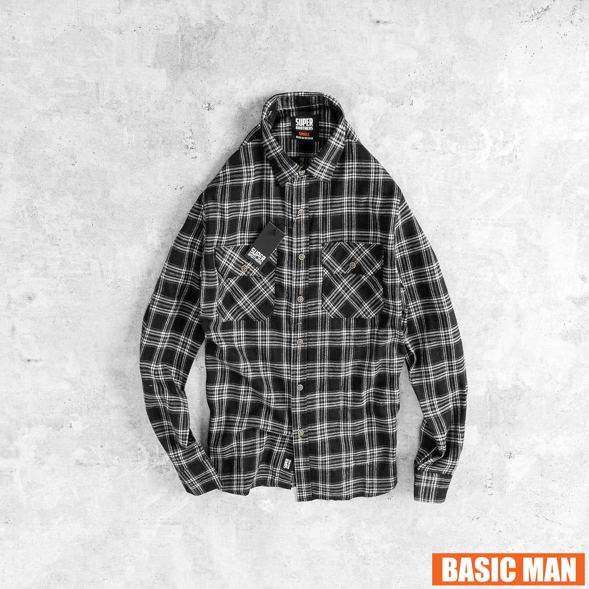 SƠ MI FLANNEL SUPER BROS XỊN