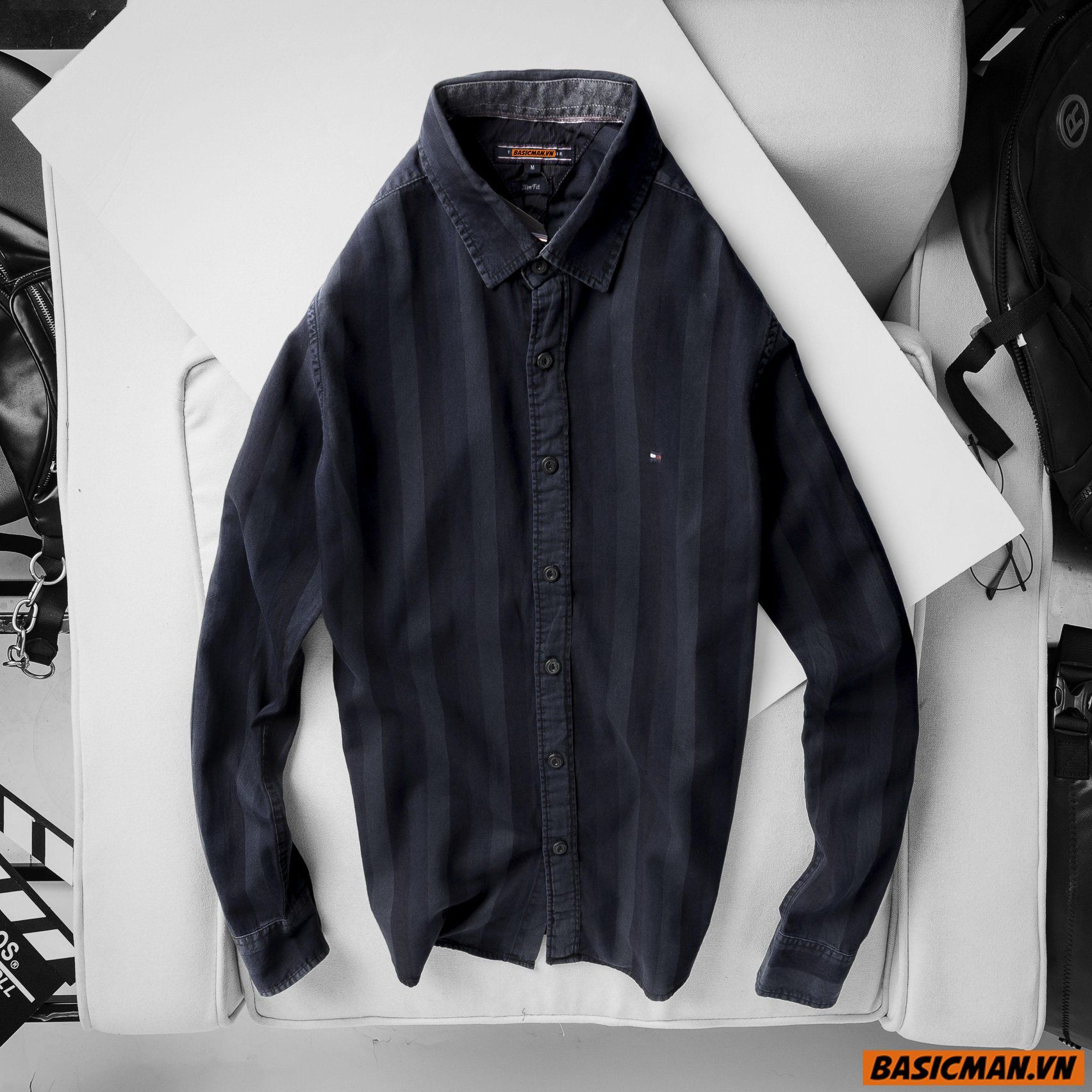 SƠ MI SỌC WASH TOMMY