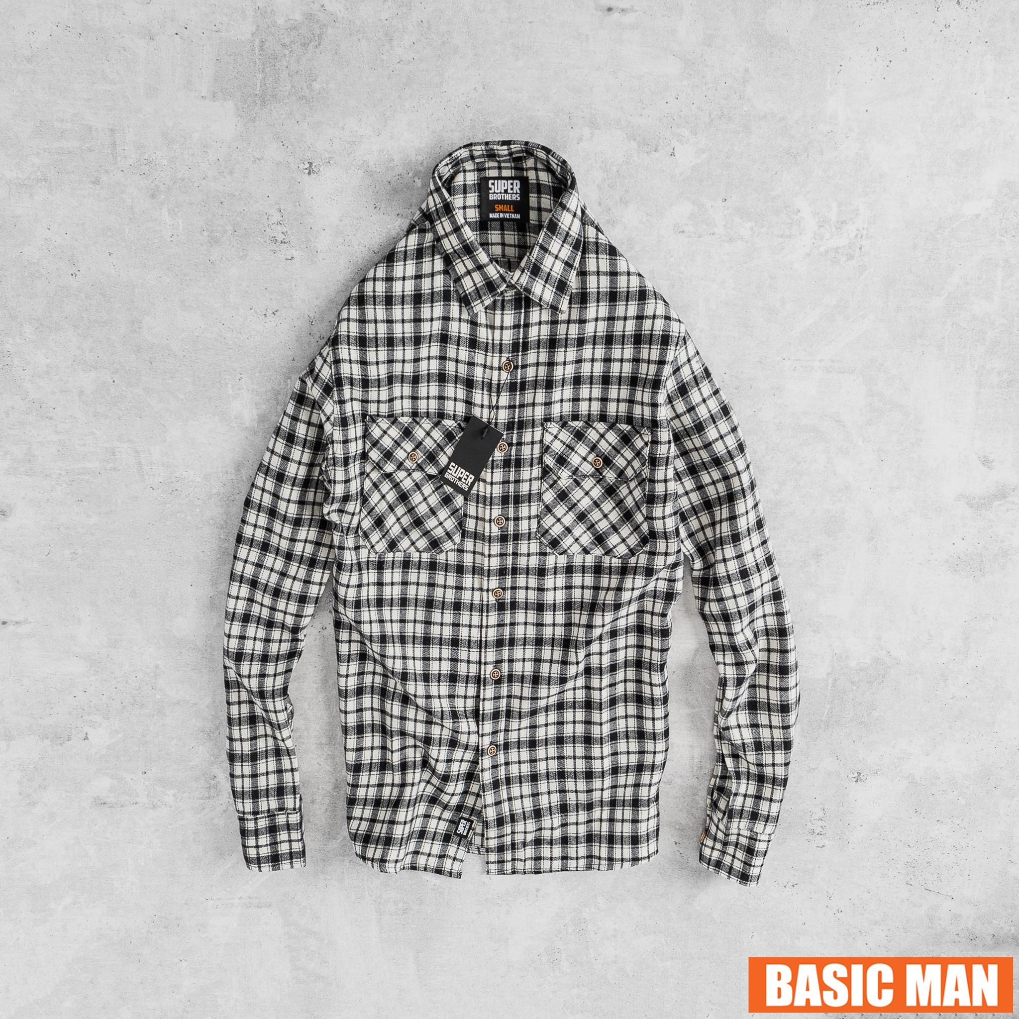 SƠ MI FLANNEL SUPER BROS XỊN