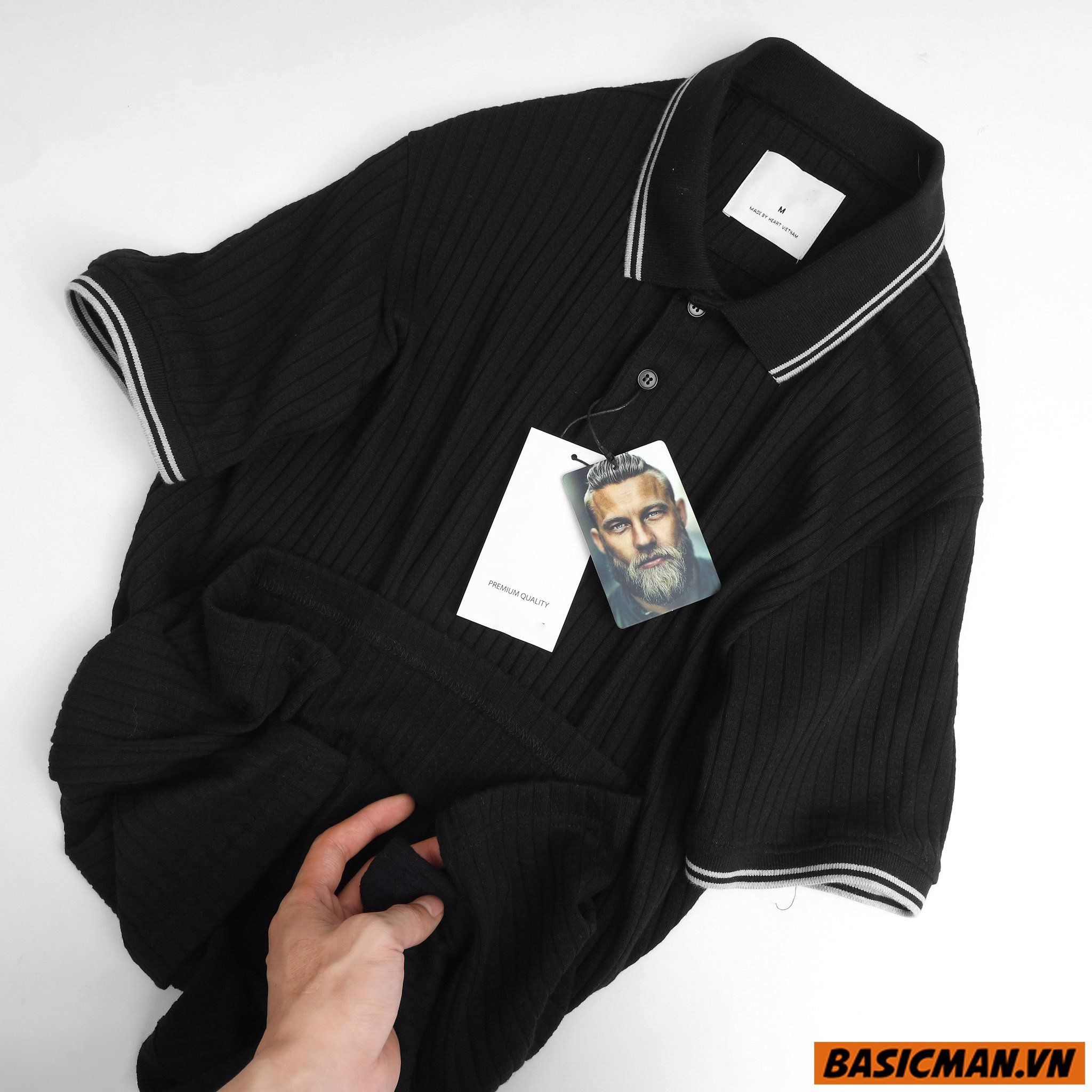 POLO D.MEN DỆT SỌC