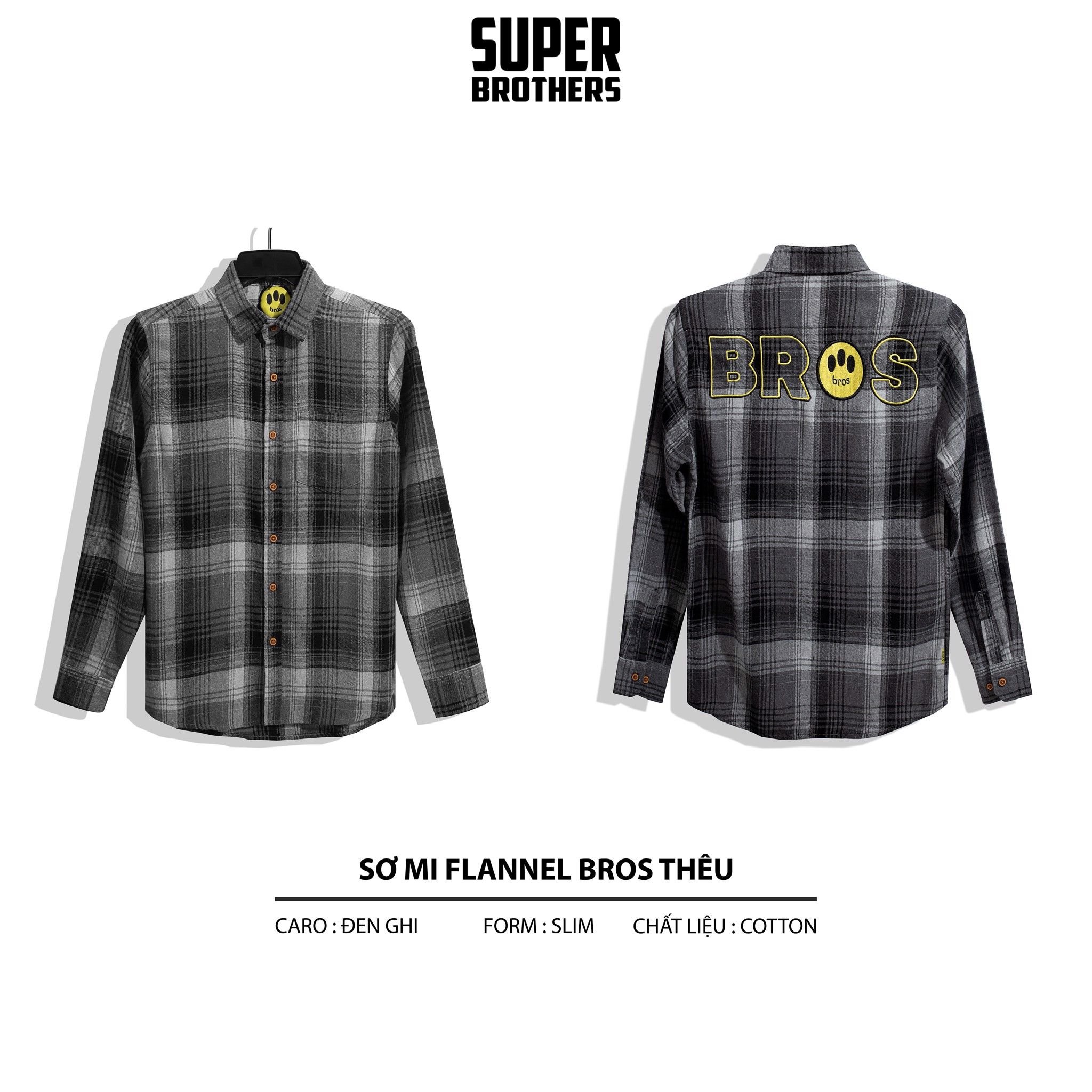 SƠ MI SUPER BROS THÊU