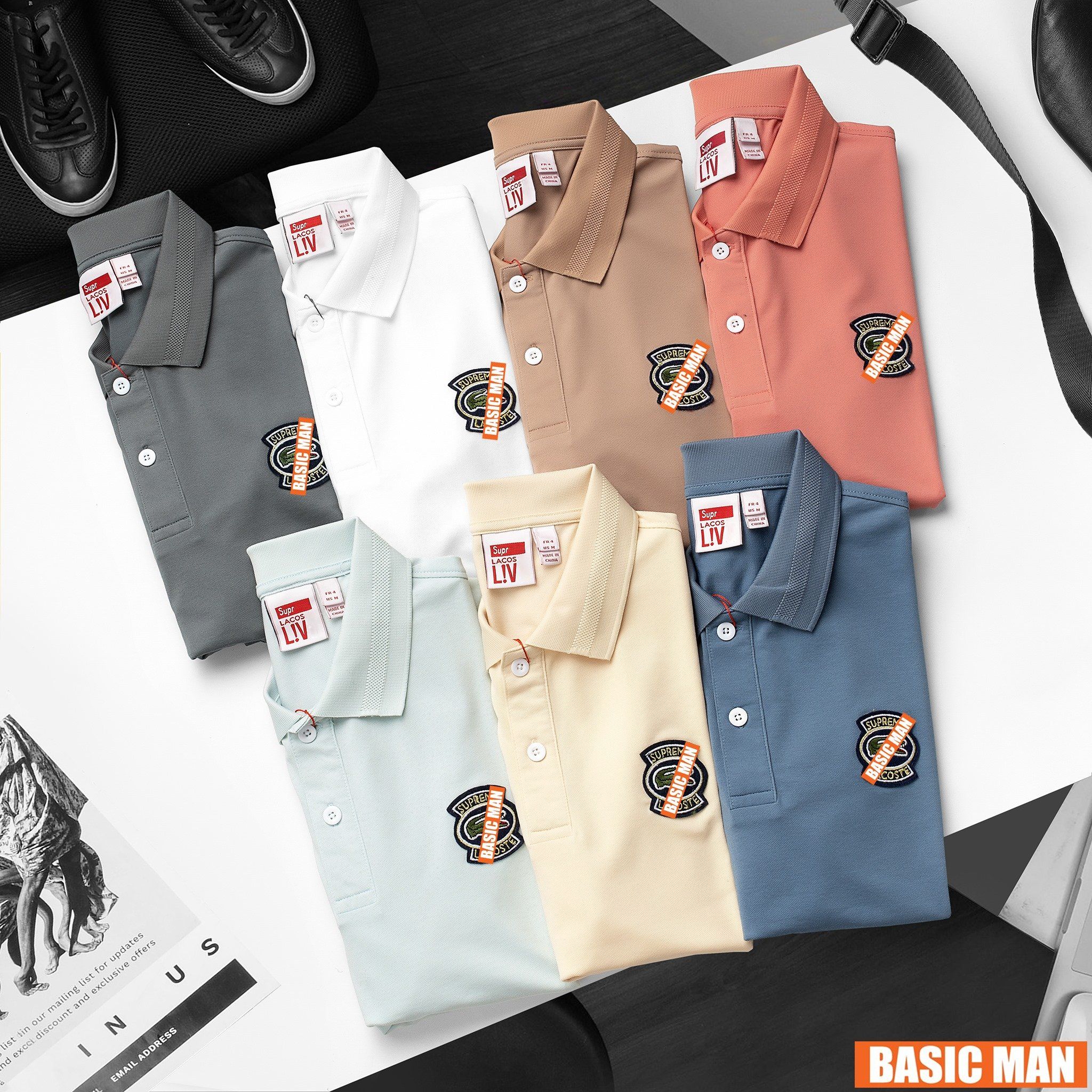 POLO L.ACOS LOGO THÊU