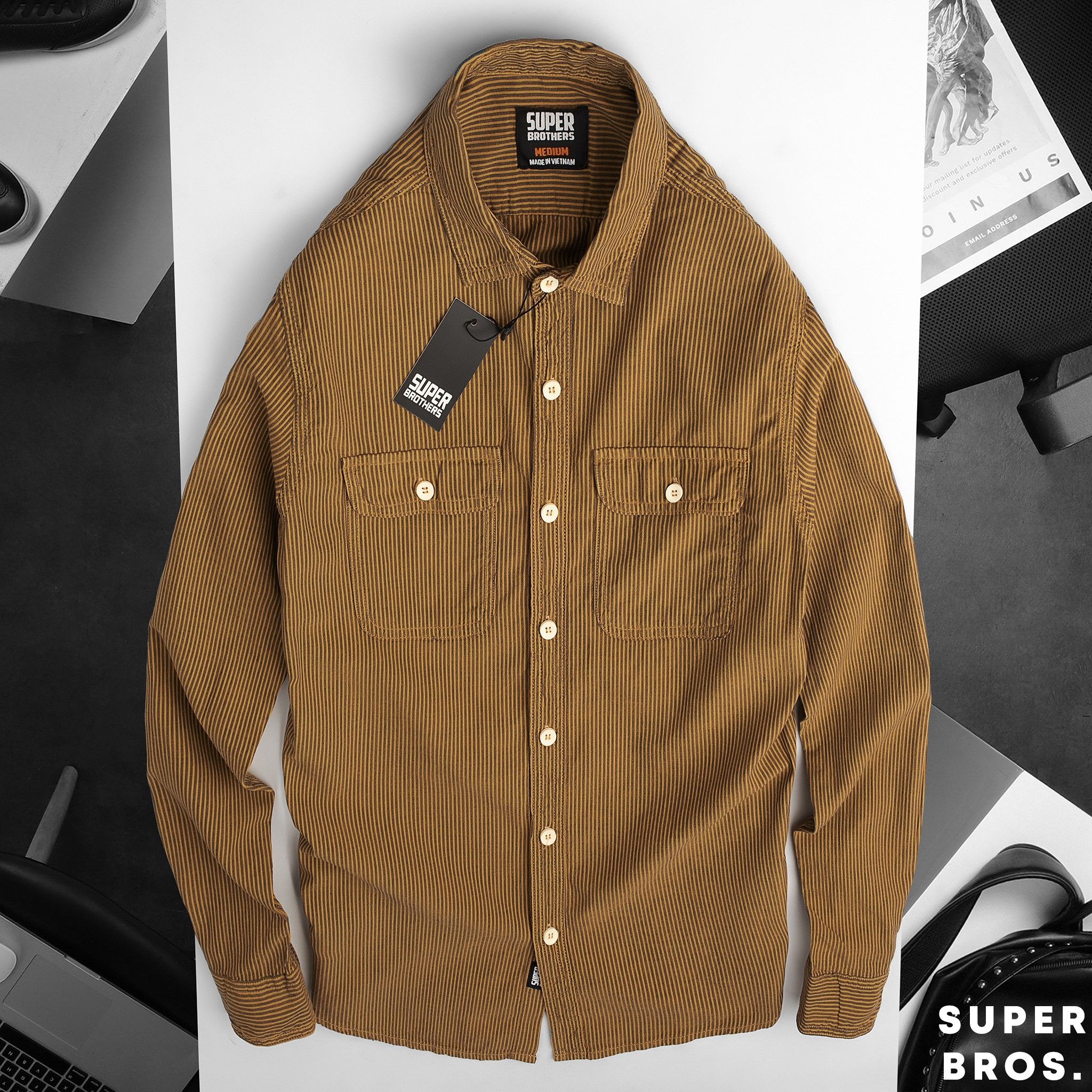 SƠ MI SUPER BROS SỌC