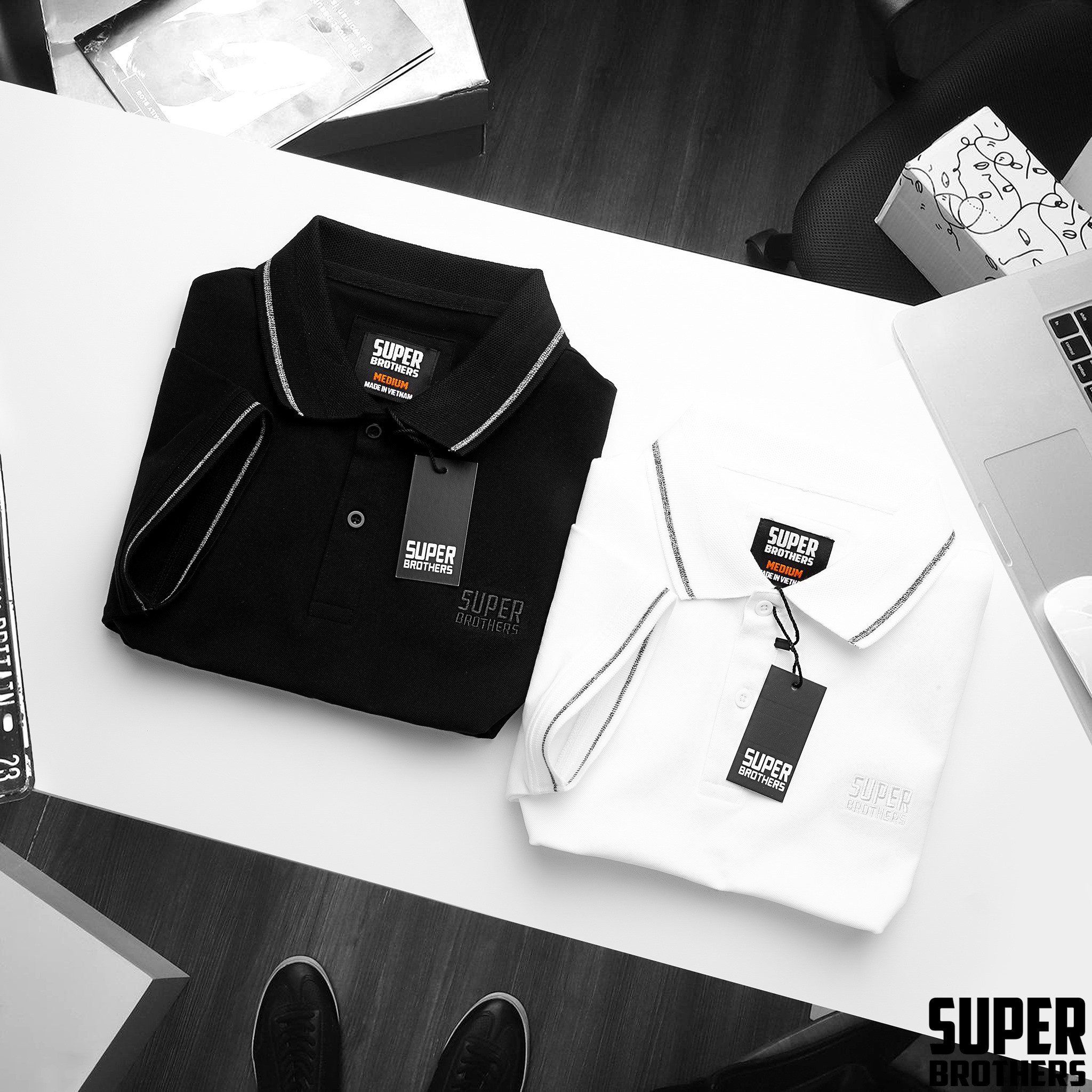 POLO SUPER BROS LOGO THÊU