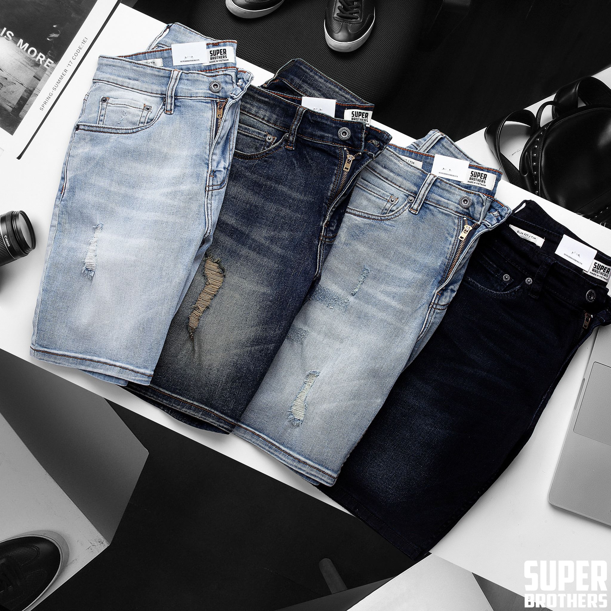 SHORT JEAN SUPER BROS