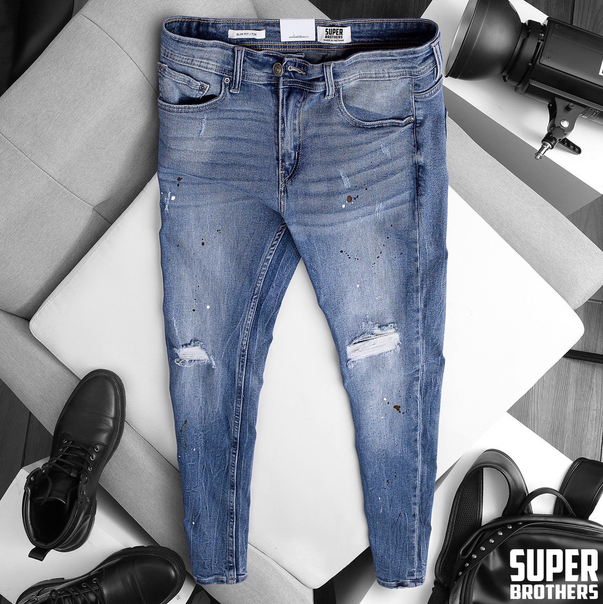 JEAN SUPER BROS VẨY SƠN