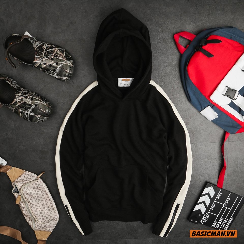 HOODIE SỌC ZIP