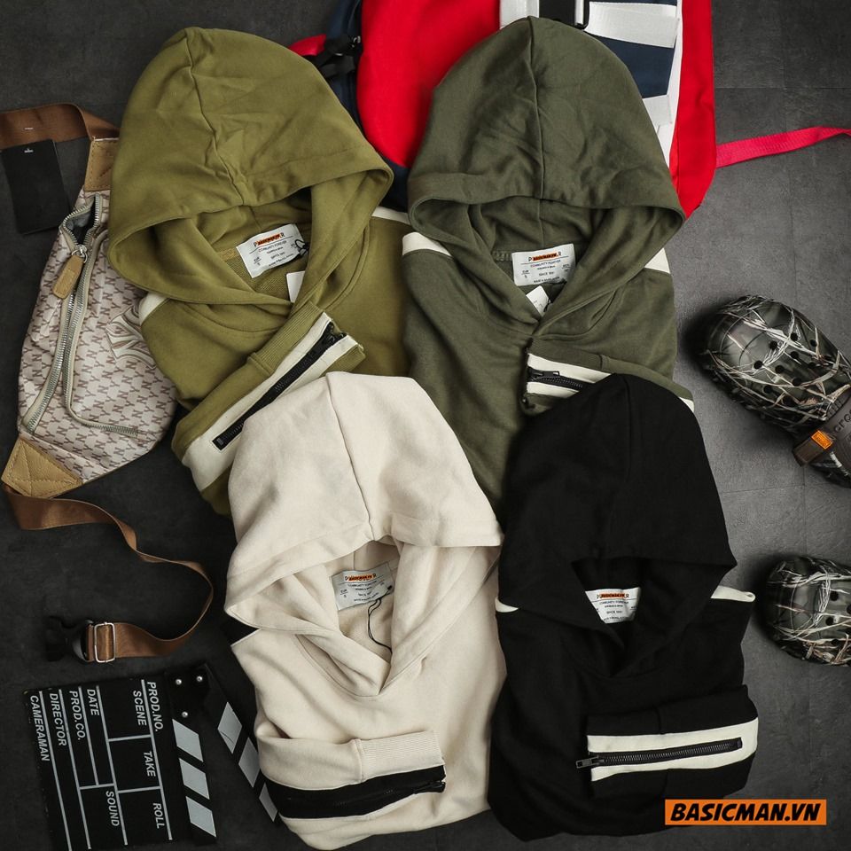 HOODIE SỌC ZIP