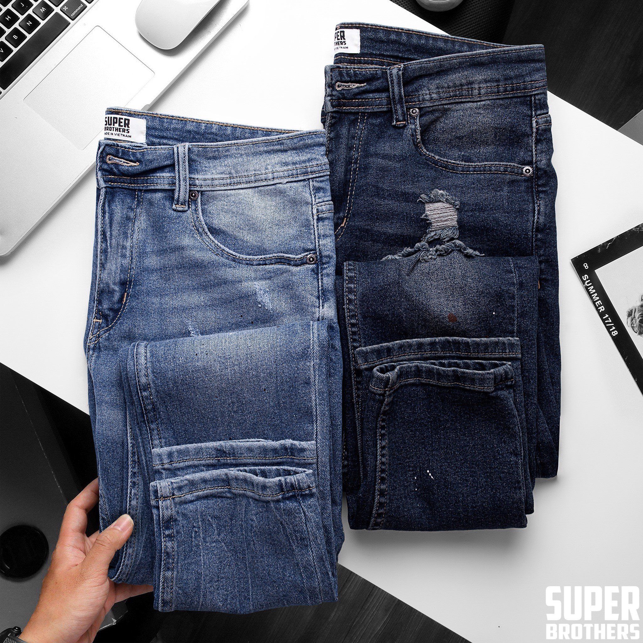 JEAN SUPER BROS VẨY SƠN