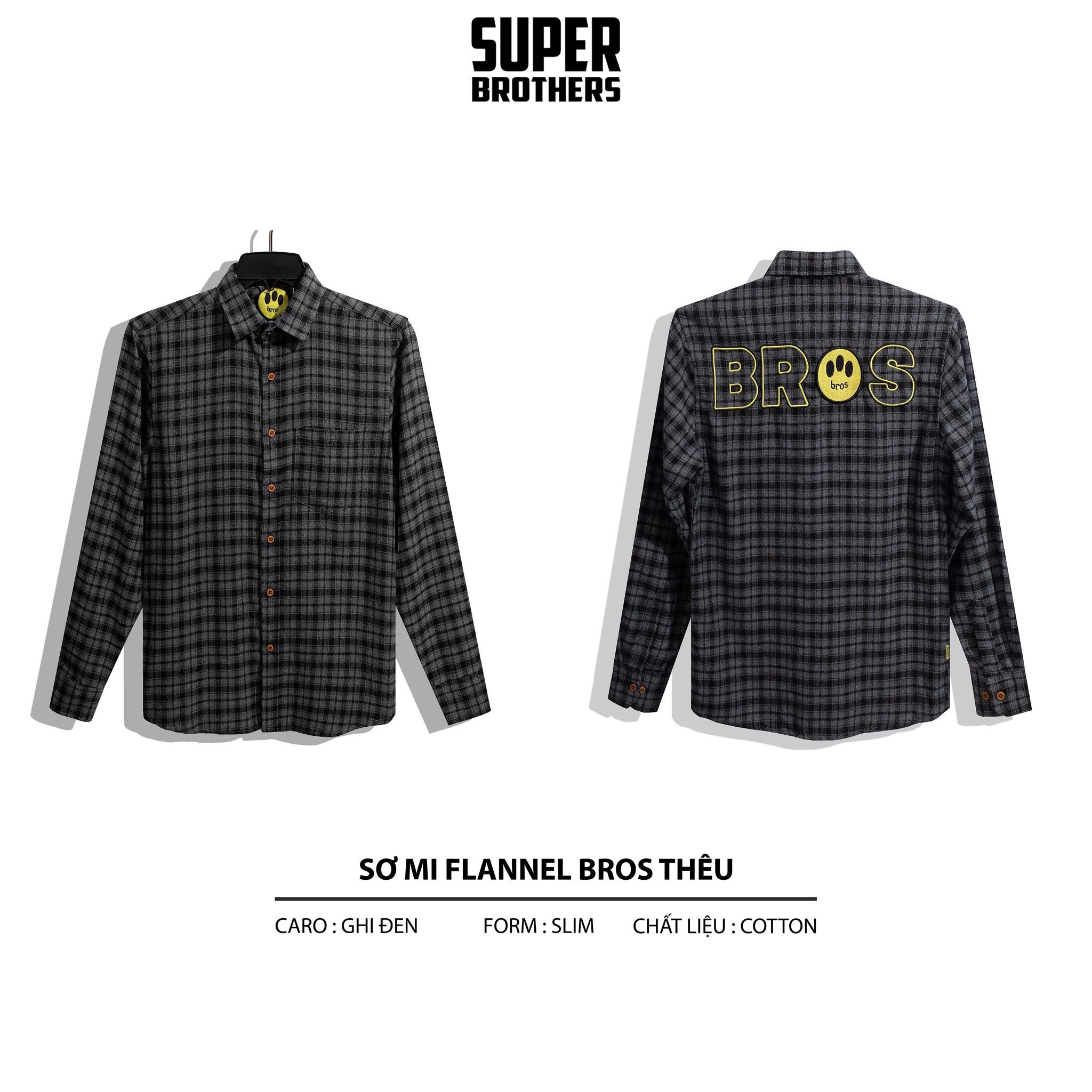 SƠ MI SUPER BROS THÊU