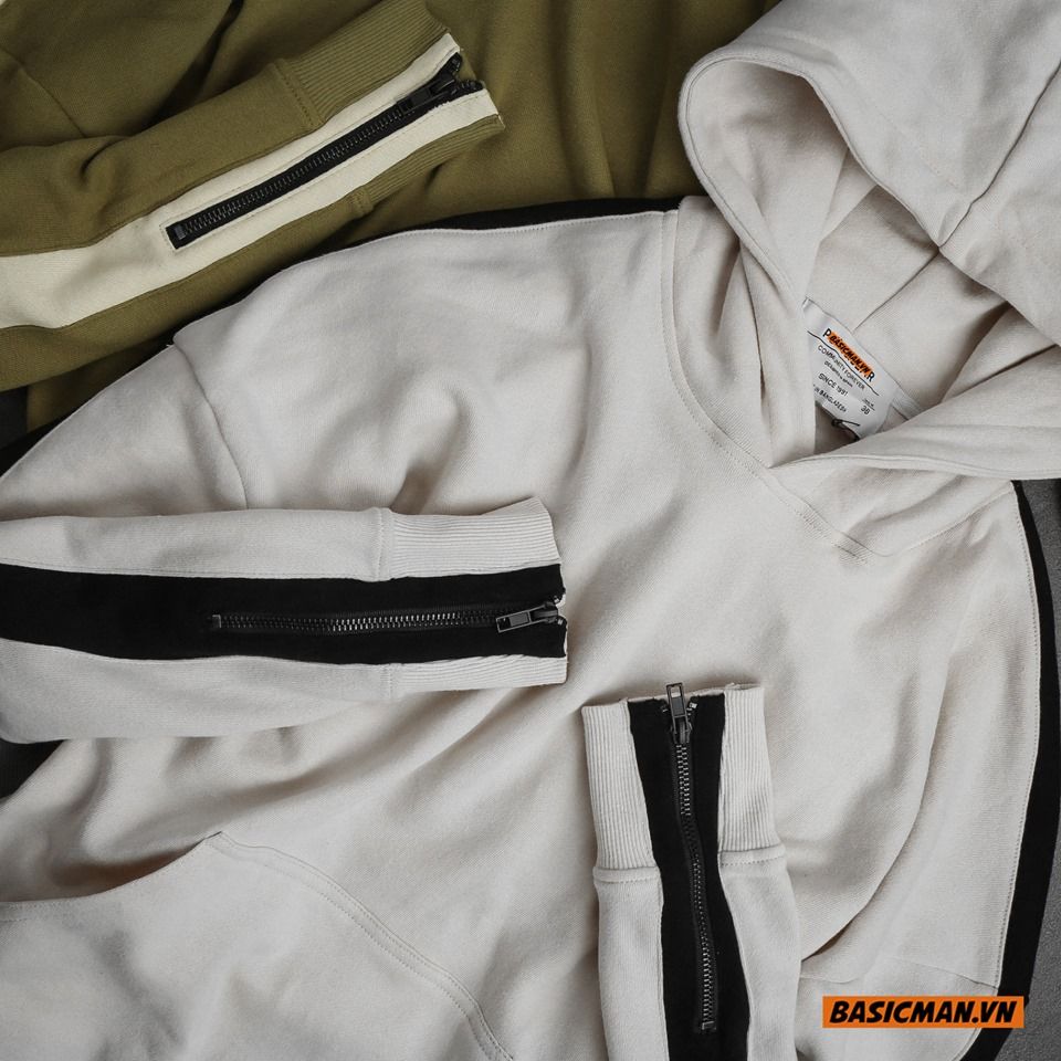 HOODIE SỌC ZIP