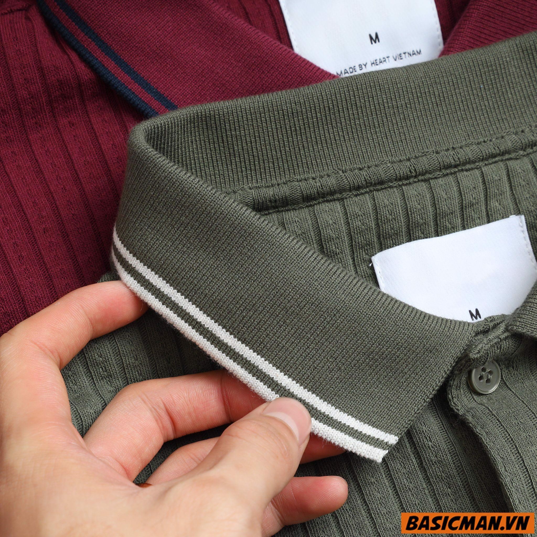 POLO D.MEN DỆT SỌC