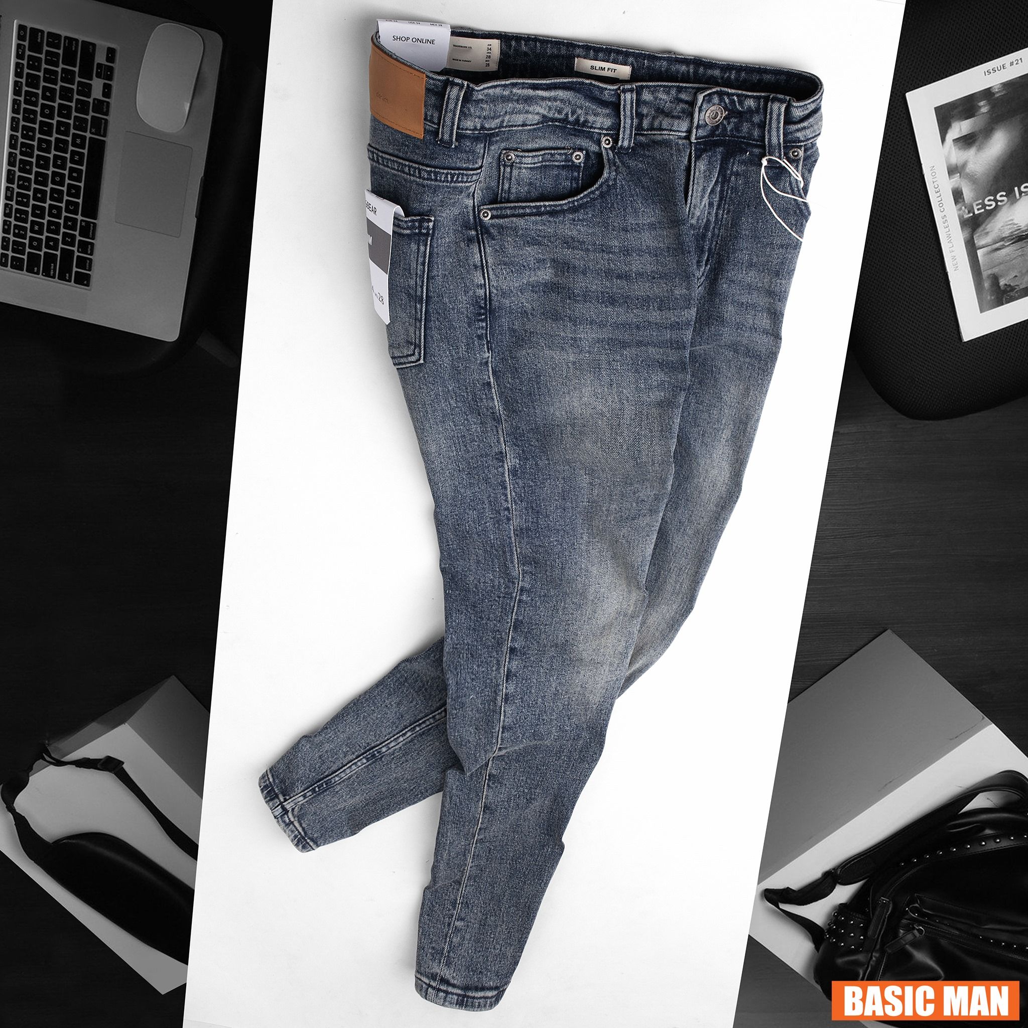 QUẦN JEAN P&B WASH 044L