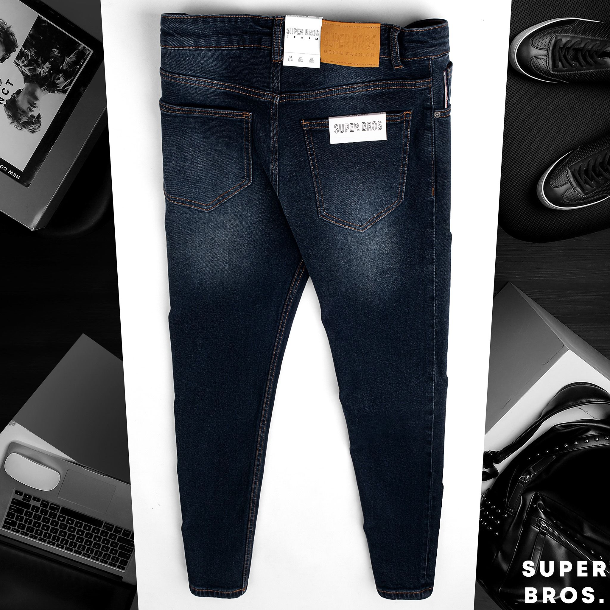 JEAN SUPER BROS DARK BLUE