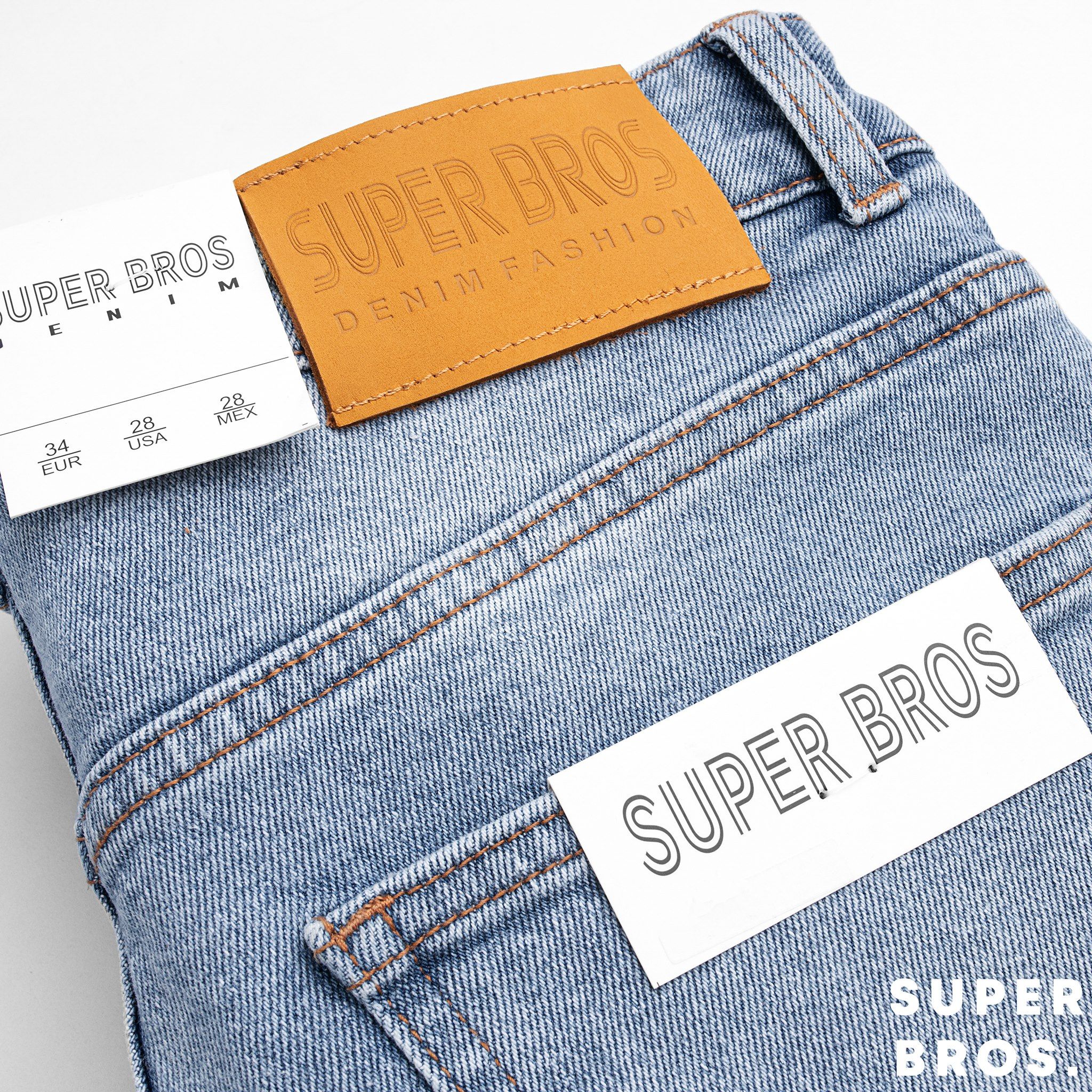JEAN SUPER BROS LIGHT BLUE