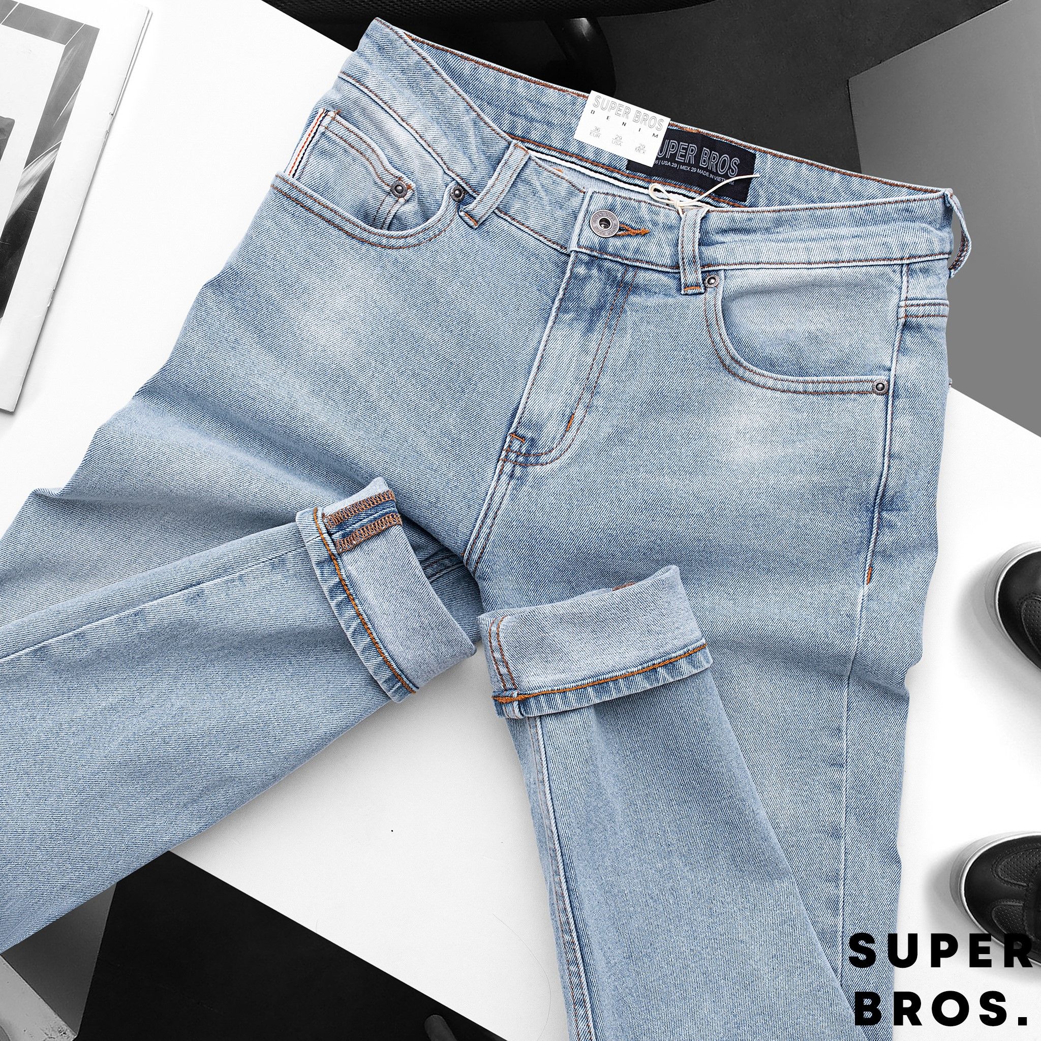 JEAN SUPER BROS LIGHT BLUE