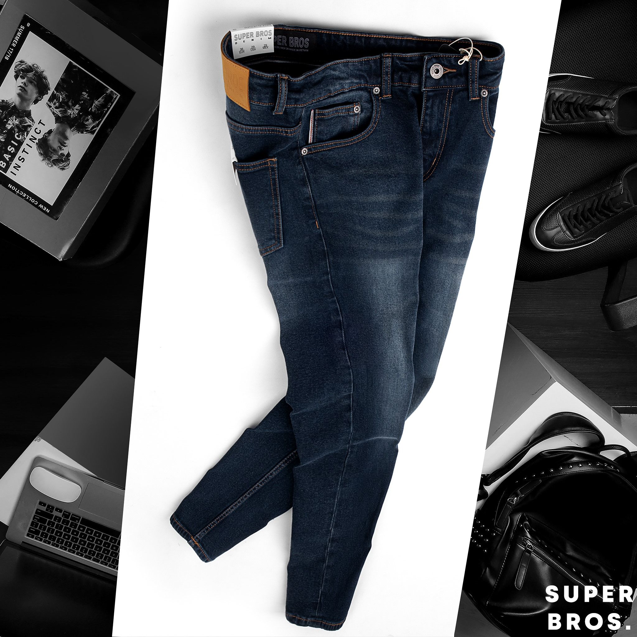 JEAN SUPER BROS DARK BLUE