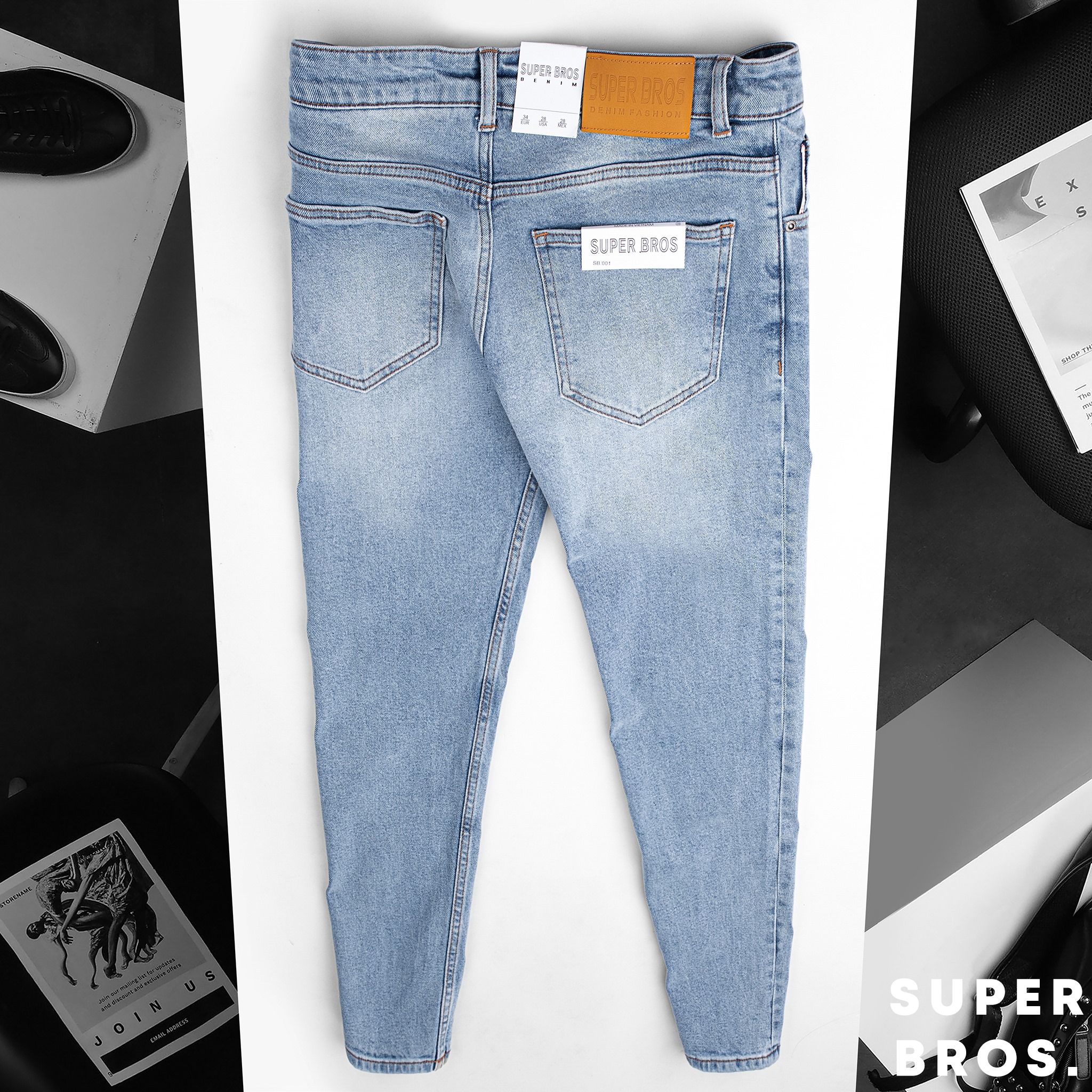 JEAN SUPER BROS LIGHT BLUE