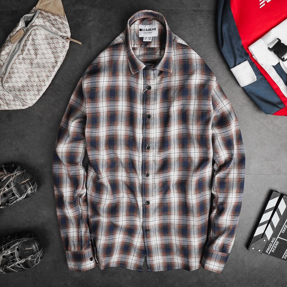 SƠ MI FLANNEL P&B