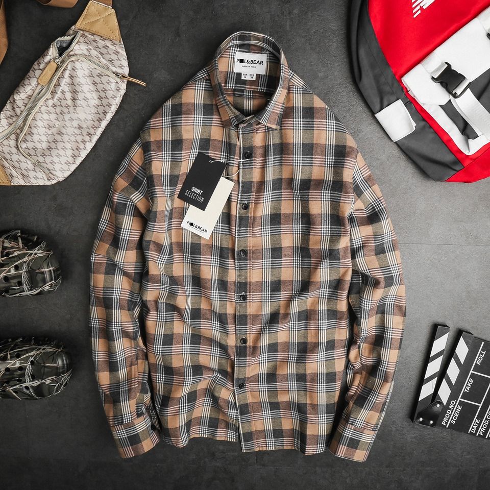 SƠ MI FLANNEL P&B