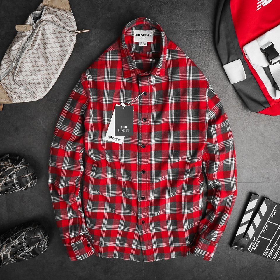 SƠ MI FLANNEL P&B