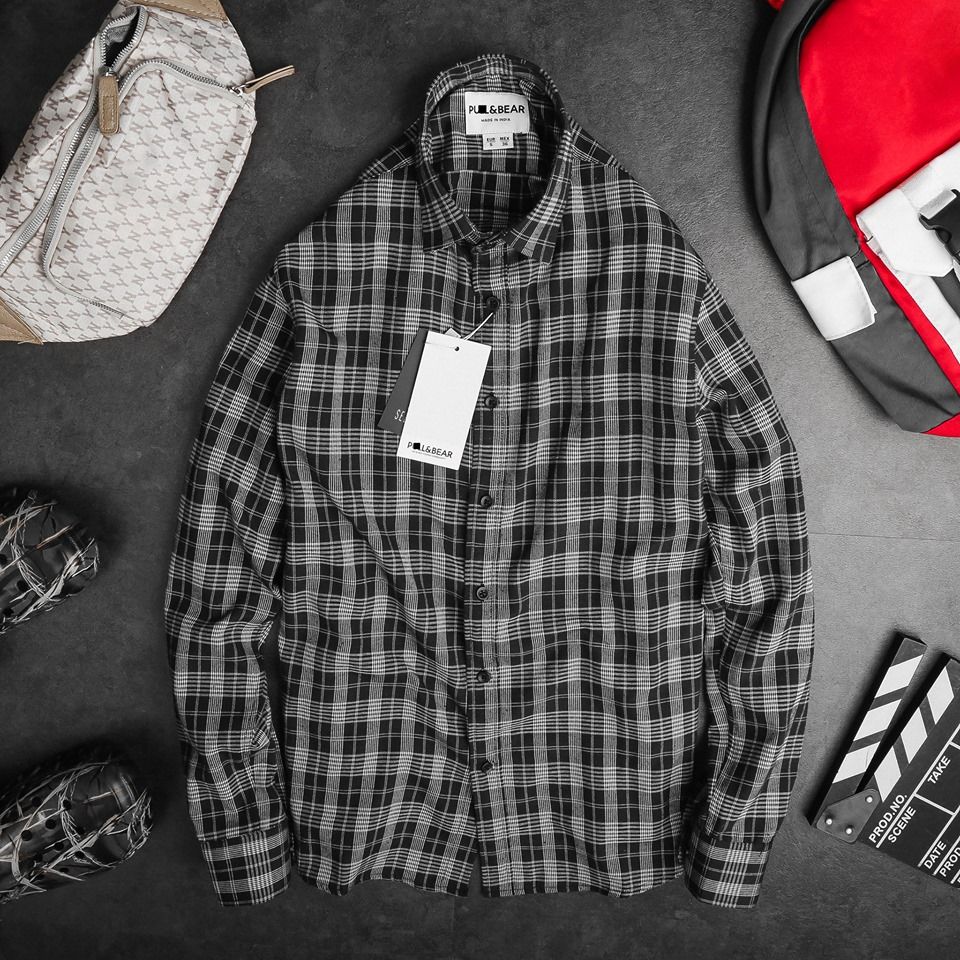 SƠ MI FLANNEL P&B