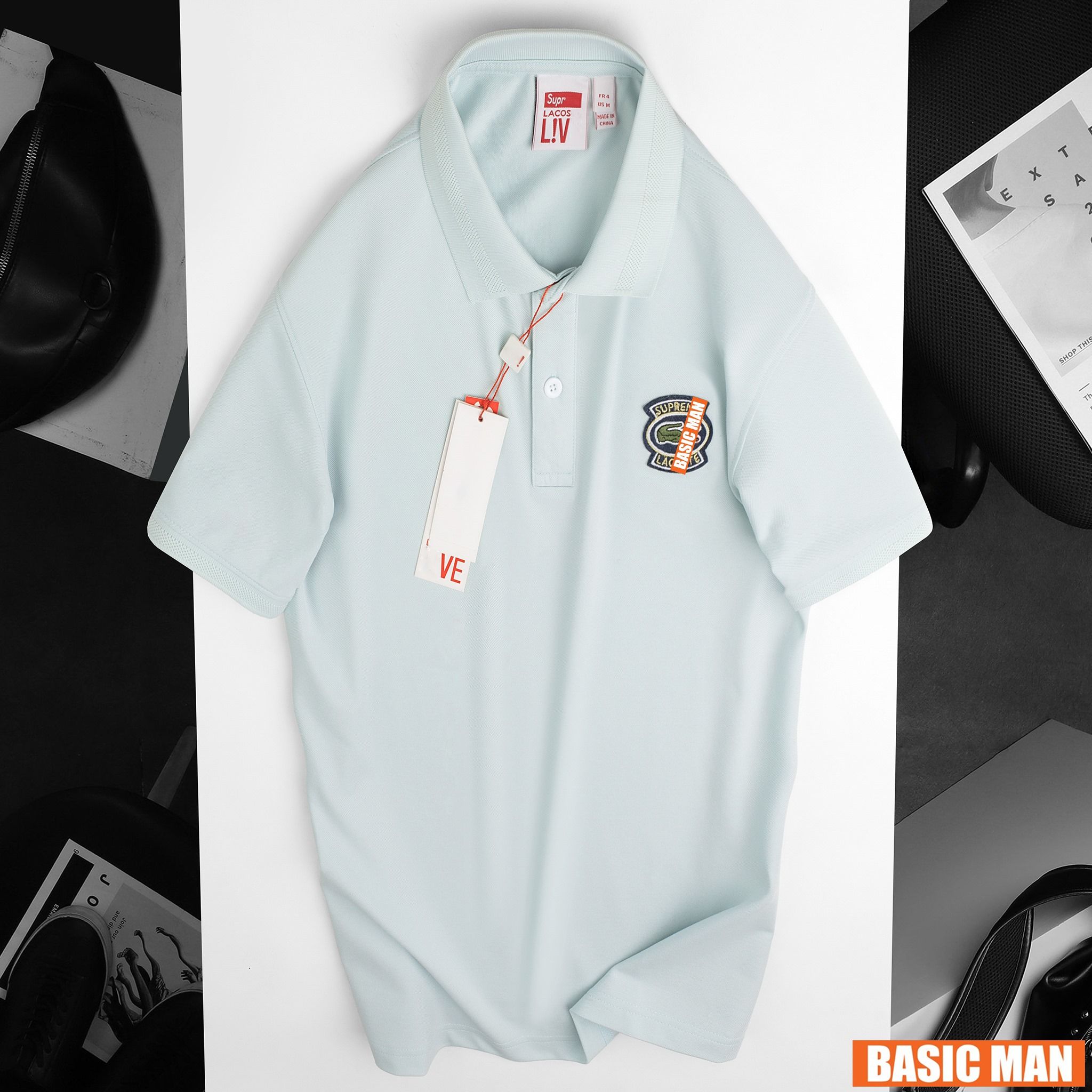 POLO L.ACOS LOGO THÊU