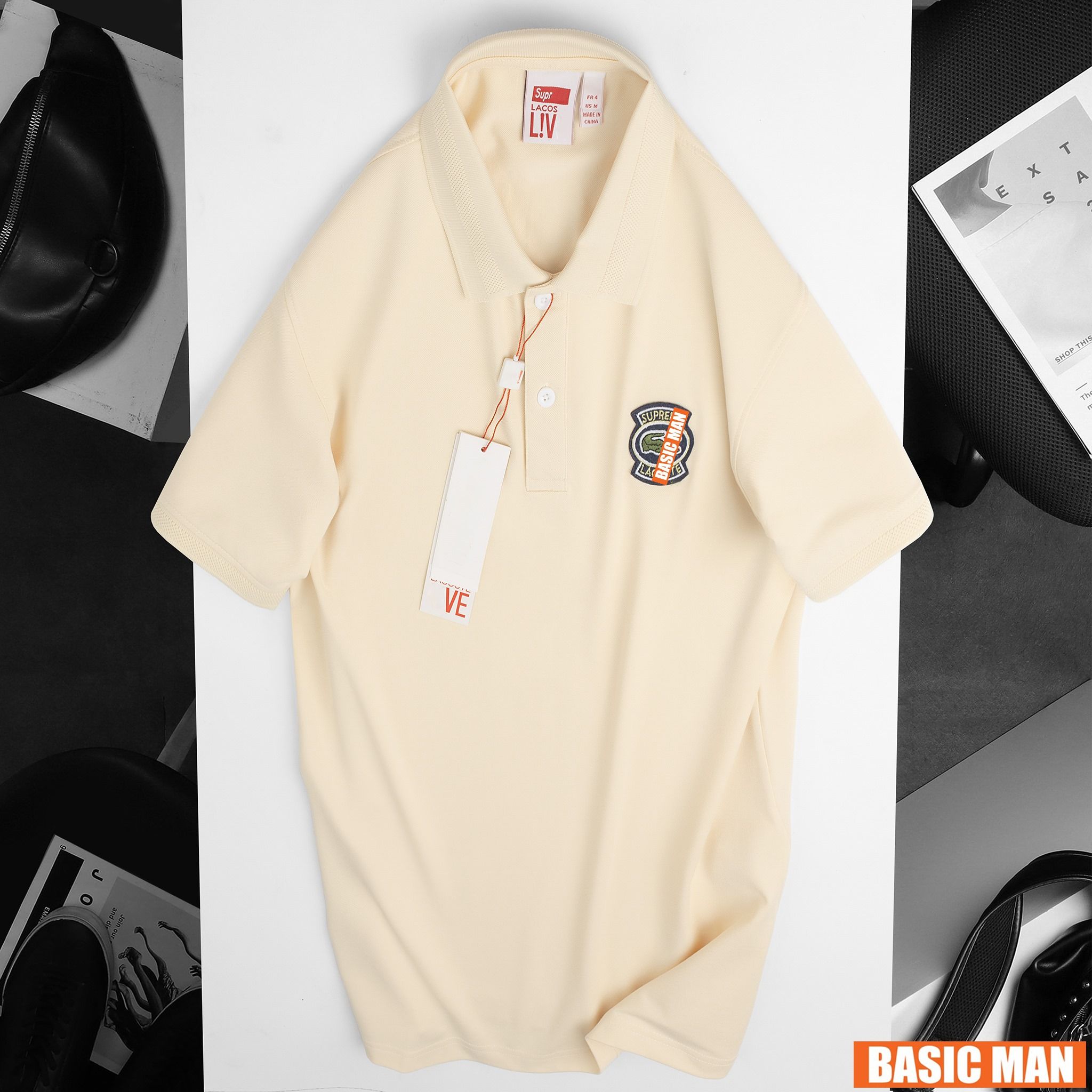 POLO L.ACOS LOGO THÊU