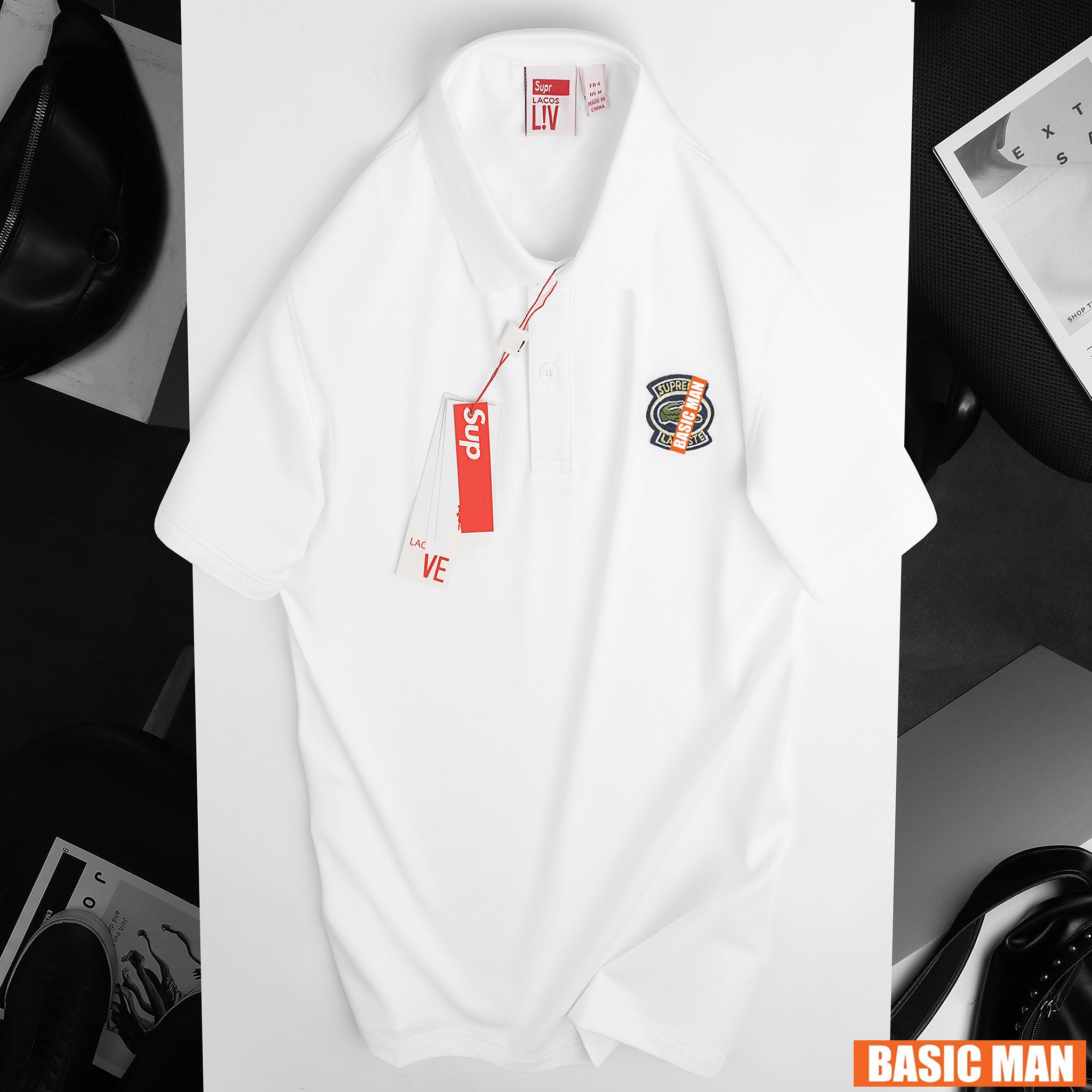 POLO L.ACOS LOGO THÊU