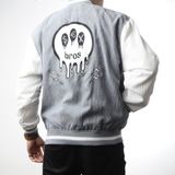  JACKET VARSITY GRAY SUPER BROS 