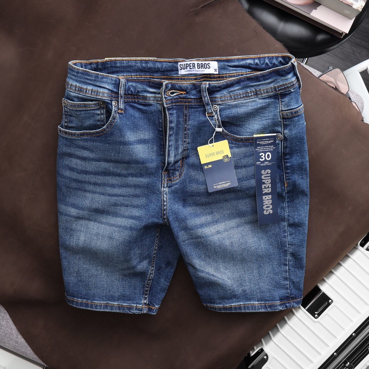  SHORT JEAN SUPER BROS WASH 5M SS22 