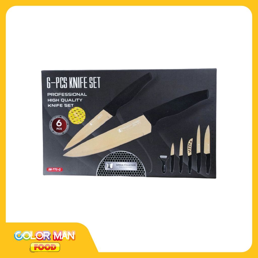 Bộ Dao 6 Món Cán Đen