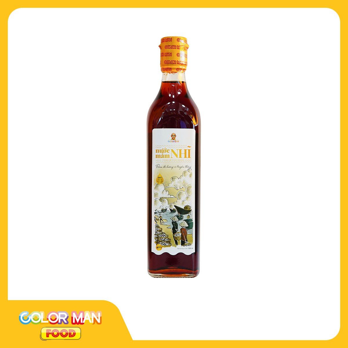 Nước Mắm Nhĩ 40 Đạm - Chai Thủy Tinh 500ml