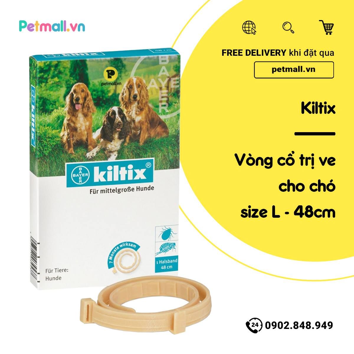 KILTIX Collar for dog medium size - 48cm