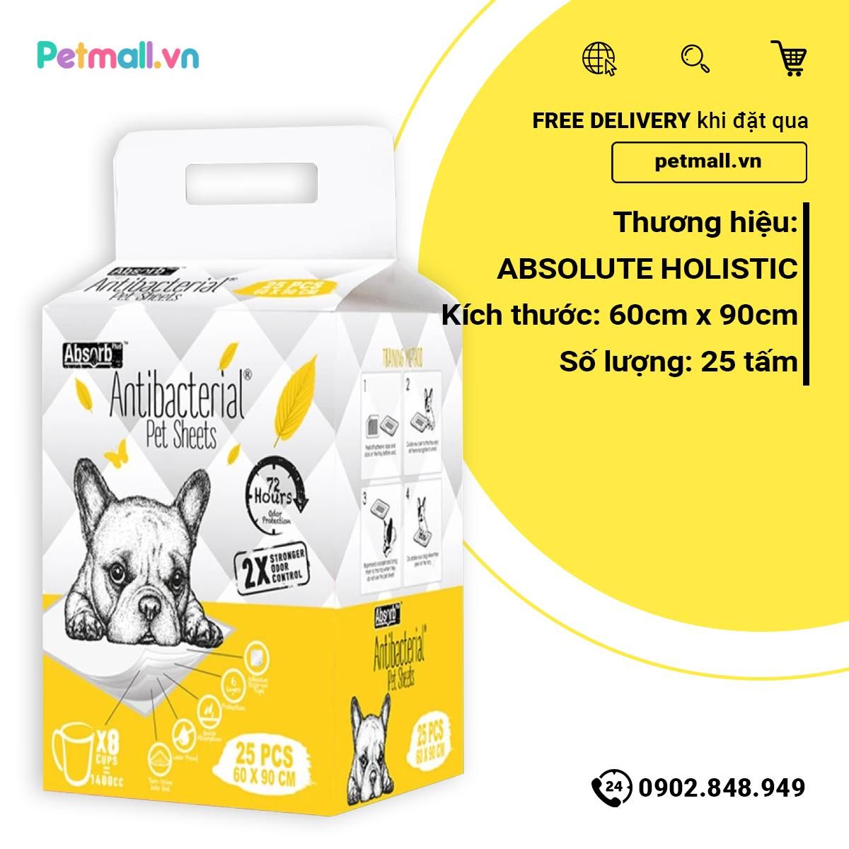 Tấm lót vệ sinh ANTIBACTERIAL 60x90cm - 25 tấm
