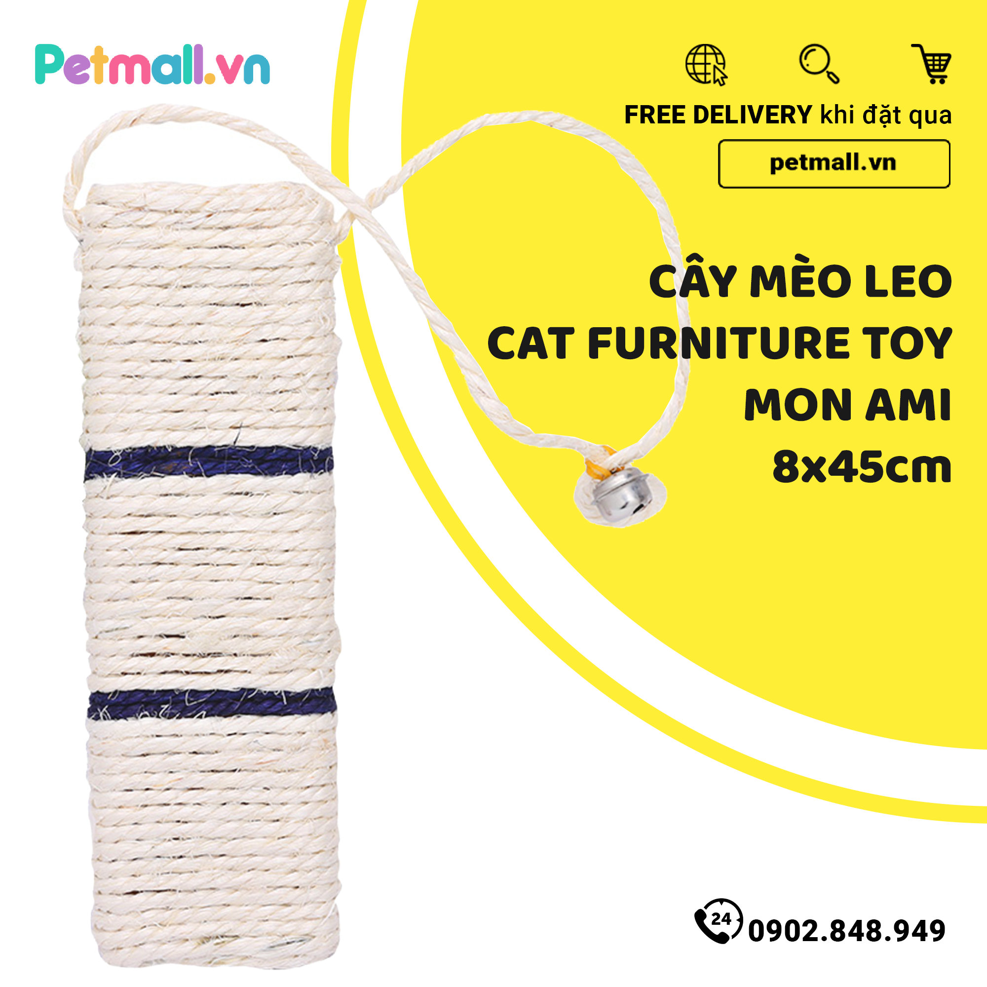 Cây mèo leo Cat Furniture Toy Mon Ami - 8x45cm
