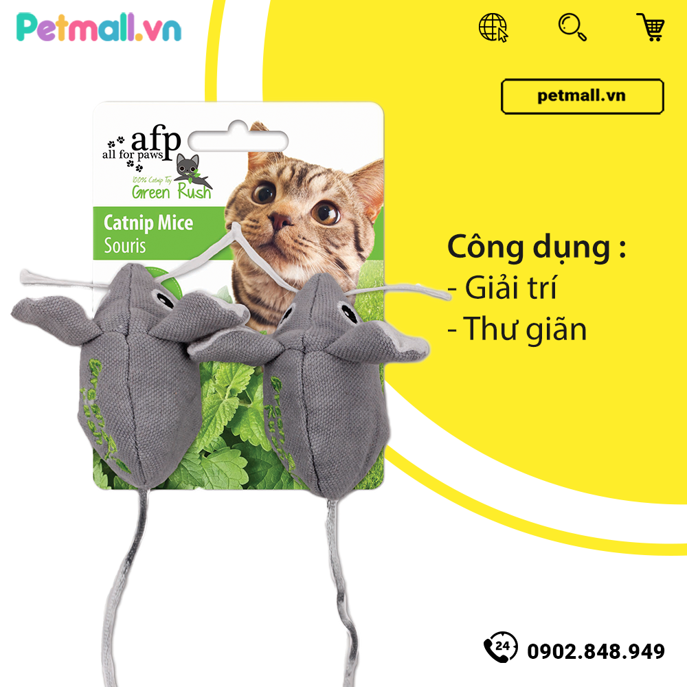 Đồ chơi con chuột Catnip Mice