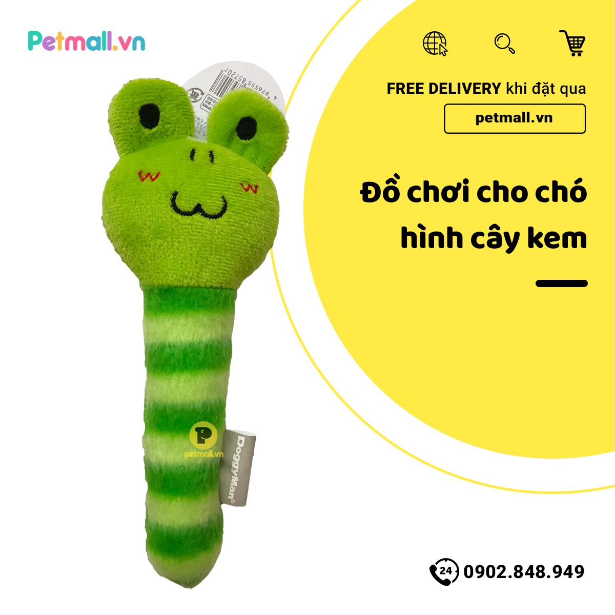 Đồ chơi cho chó hình cây kem