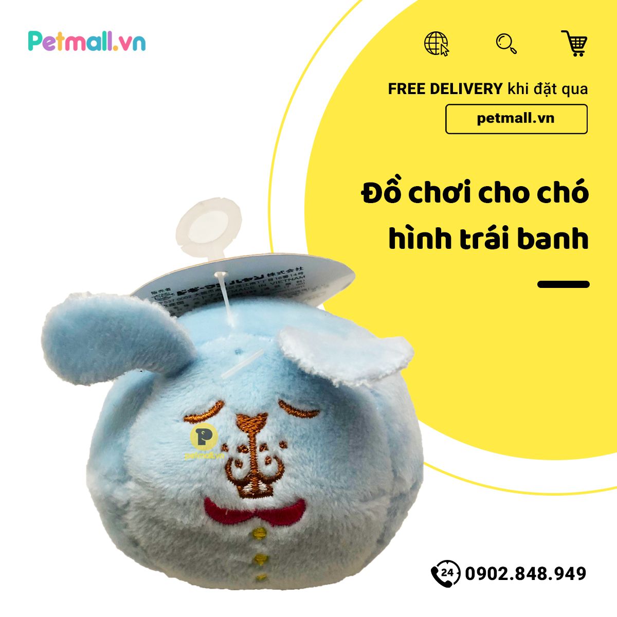 Đồ chơi cho chó hình trái banh