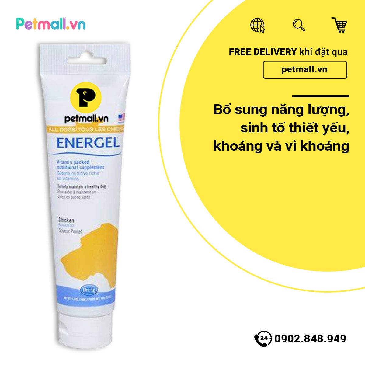 Gel năng lượng ENERGEL cho chó - 100g