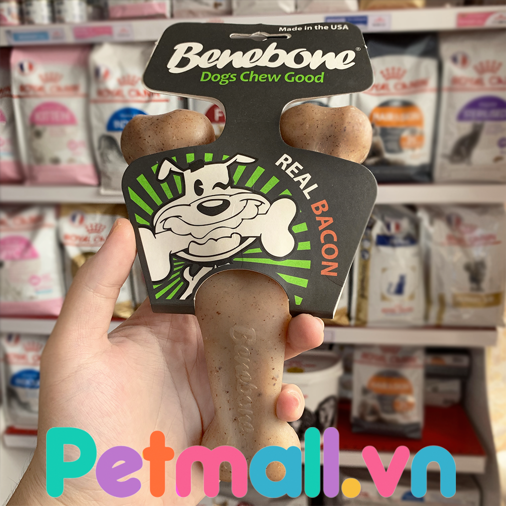 Xương gặm Benebone Bacon cho chó <34kg